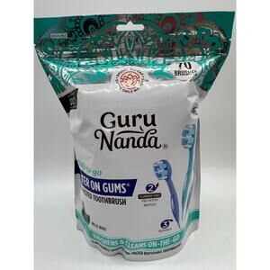 GuruNanda Ready-to-Go Pre-Pasted Toothbrushes Wild Mint 70 Ct